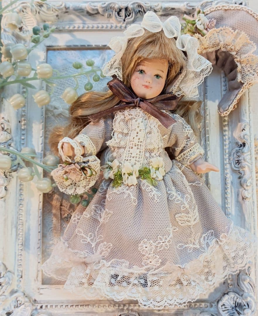オーダー品　Handmade　ミニョネット　ビスクドール