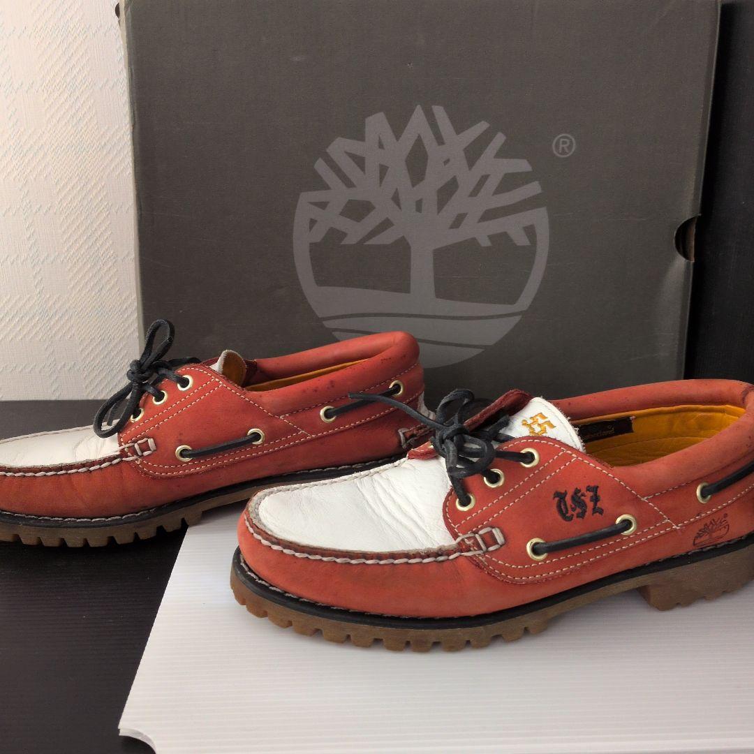Timberland 3eye 赤/白