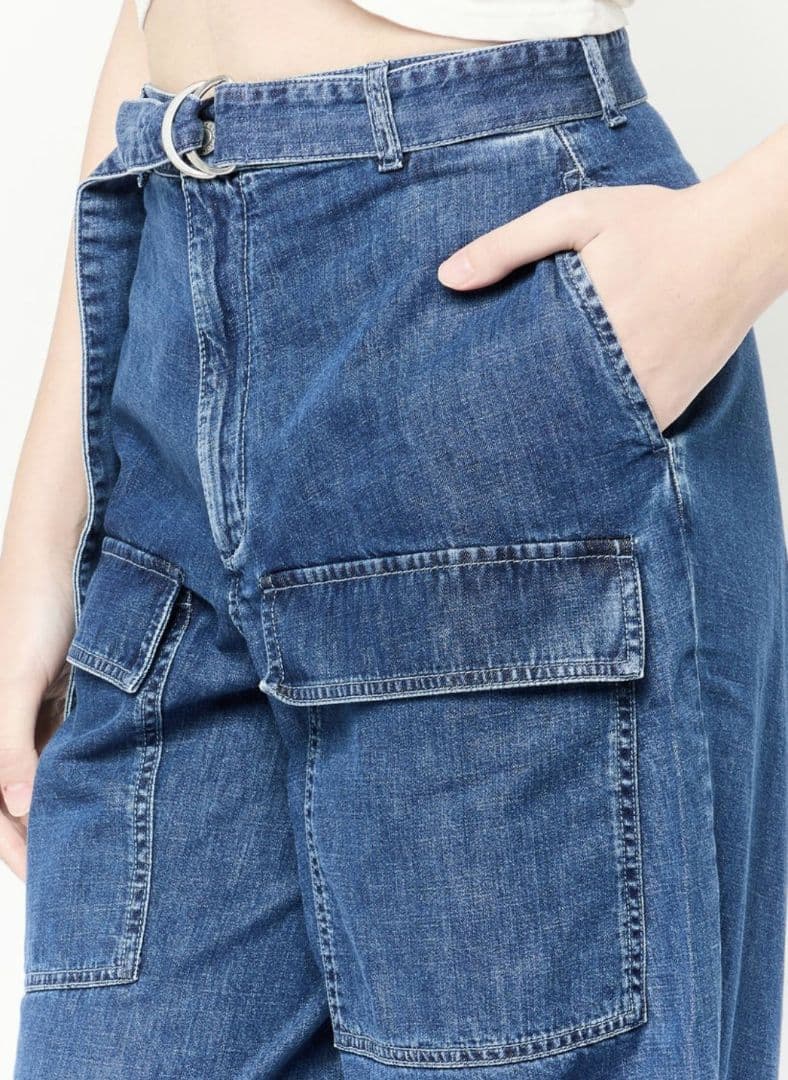 極美品◆国内正規品 ステラマッカートニー カーゴデニム デニム パンツ 24