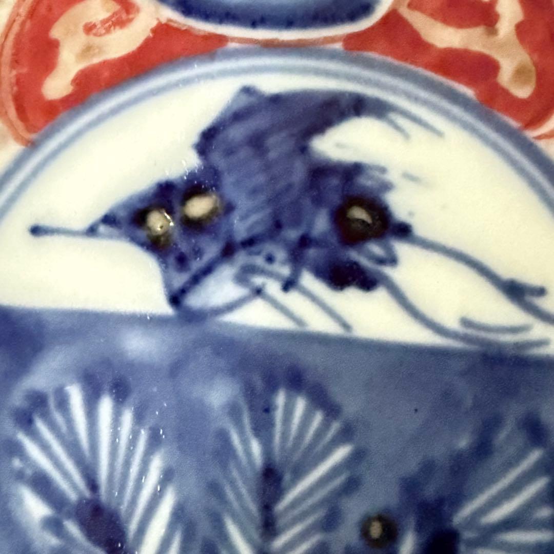 2243様感謝‼️旧家蔵出明治35年古伊万里上手錦手白鷺❌若松5客角福所有者佐藤氏