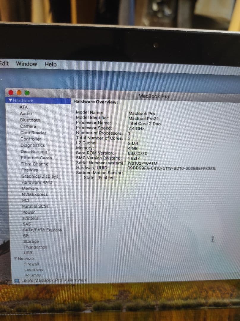 MacBook Pro シルバー macOS High Sierra 2010
