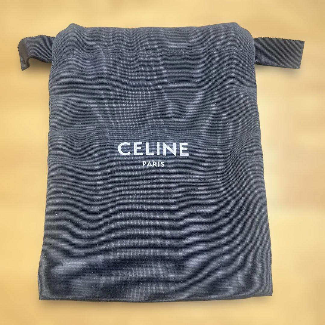 な*様 CELINE 財布 三つ折り キャメル 袋 トリフォールド ウォレット