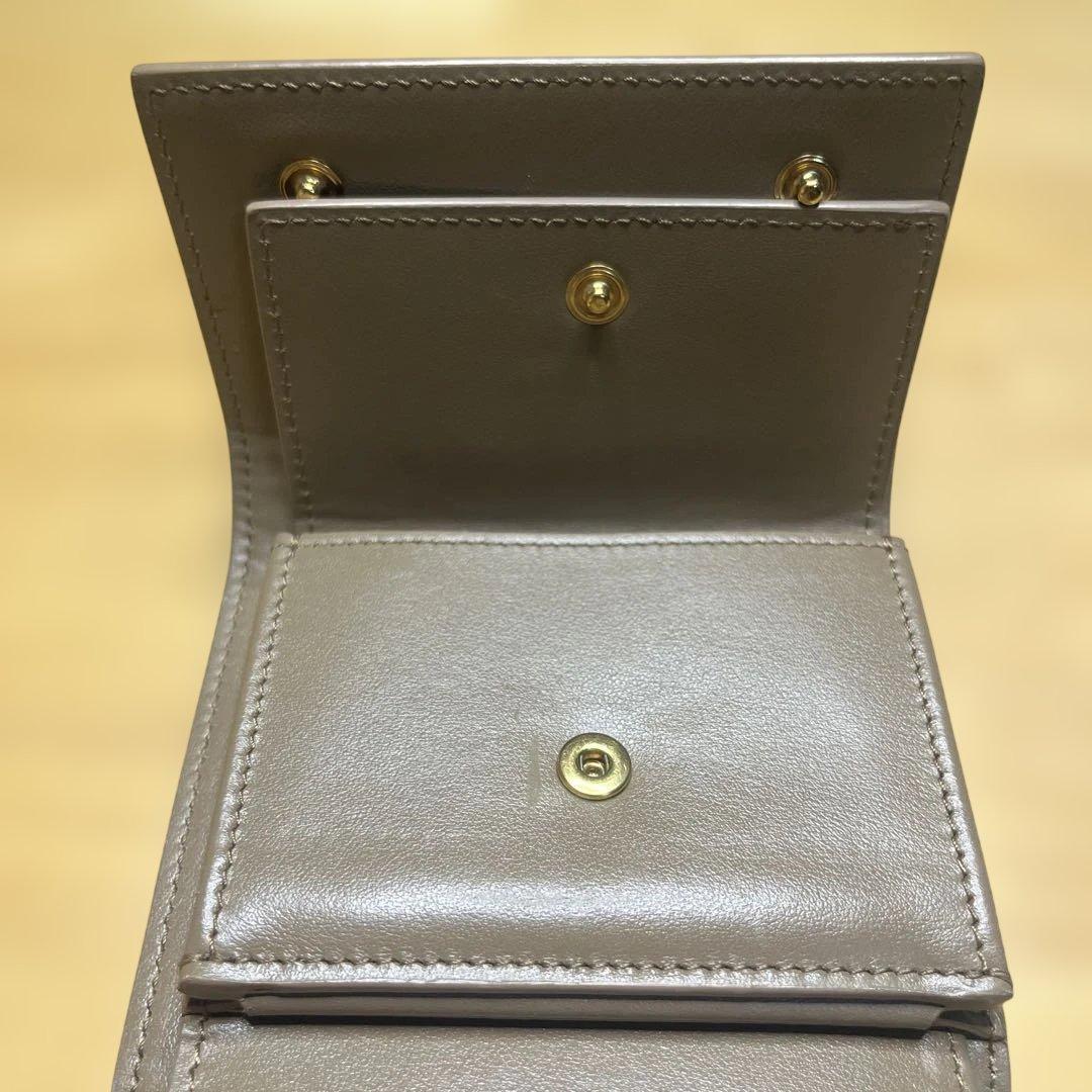 な*様 CELINE 財布 三つ折り キャメル 袋 トリフォールド ウォレット