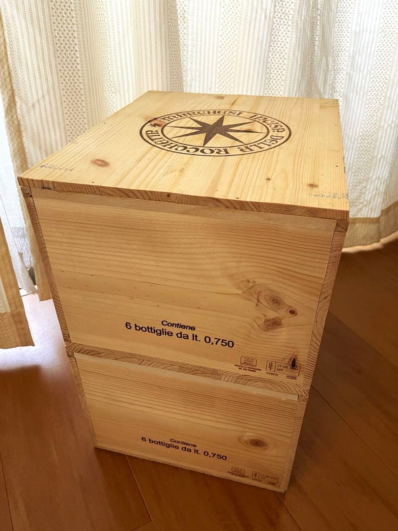 SASSICAIA 木製リメイク木箱　× 2