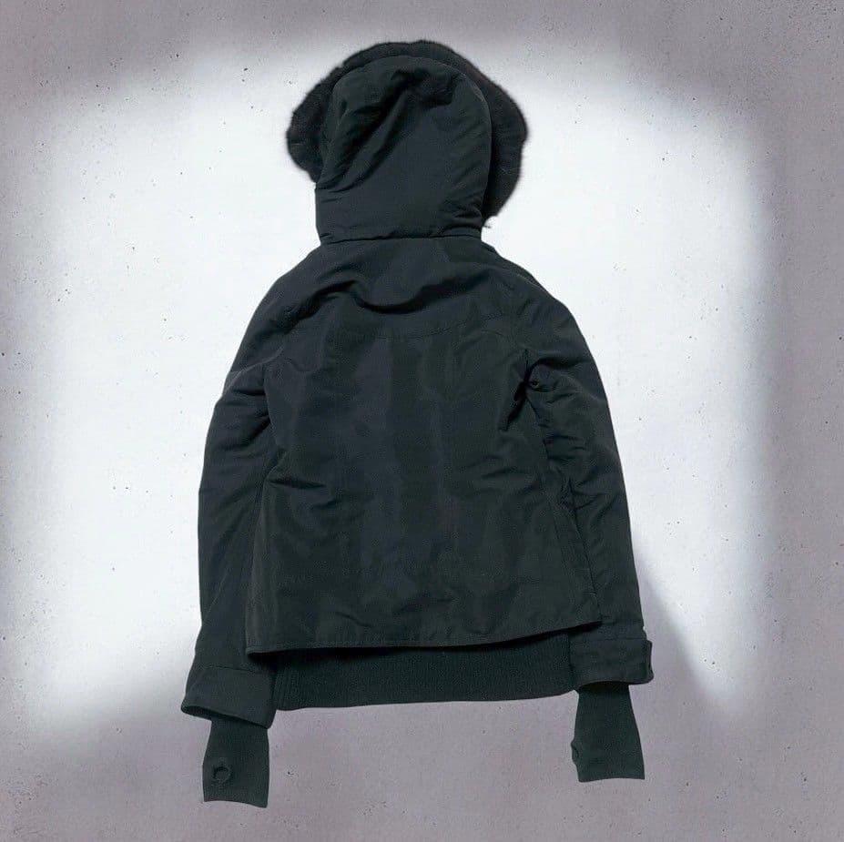 SLY　y2k N-3B グランジ ショートモッズコート ファー 黒