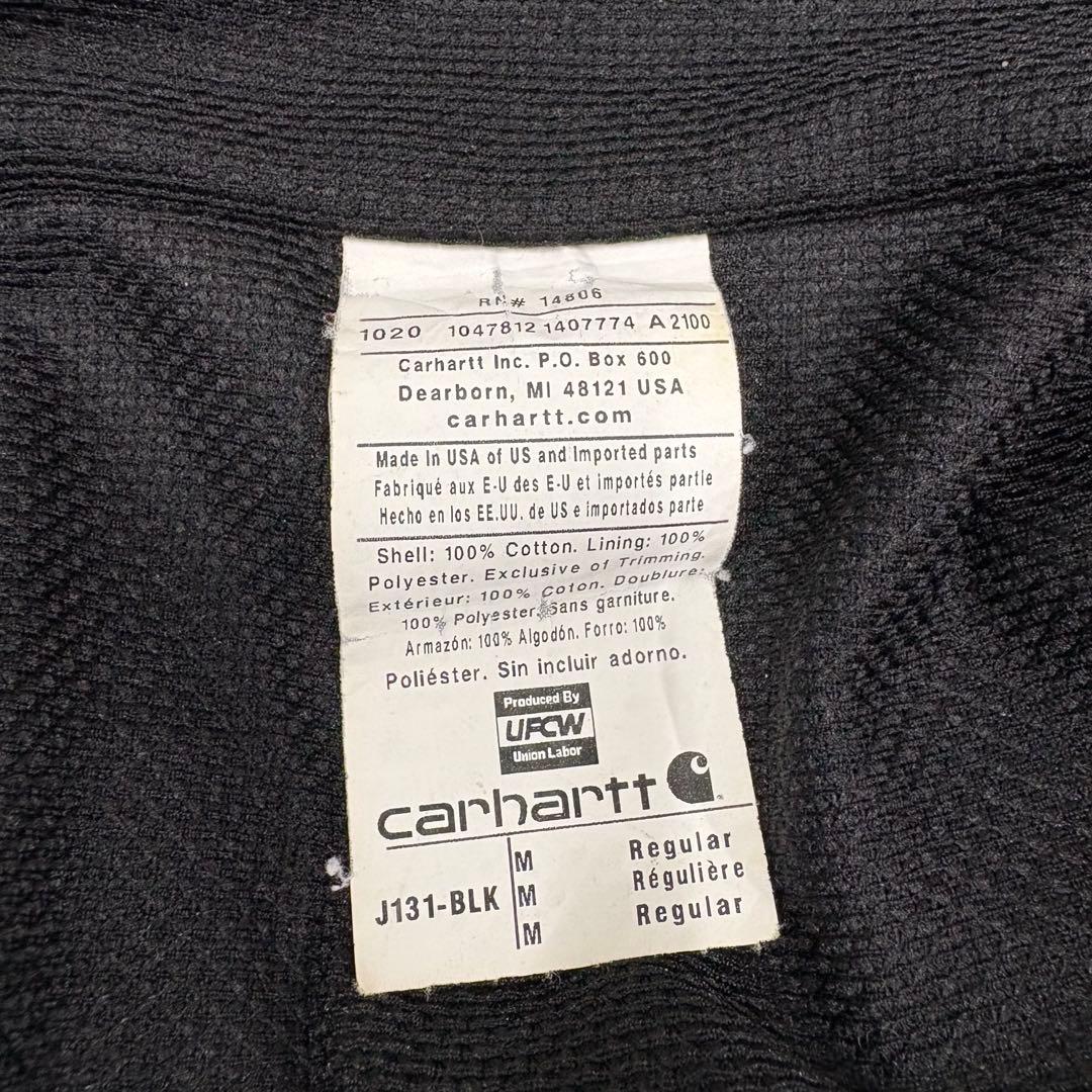 USA製 carhartt 【M】アクティブジャケット ブラック
