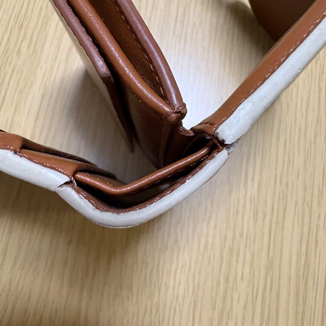 CELINE セリーヌ 3つ折り財布 トリオンフ ベージュ 箱有