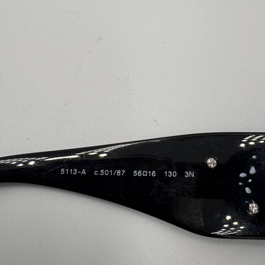 美品 シャネル　サングラス　カメリア　ココマーク　5113-A 黒