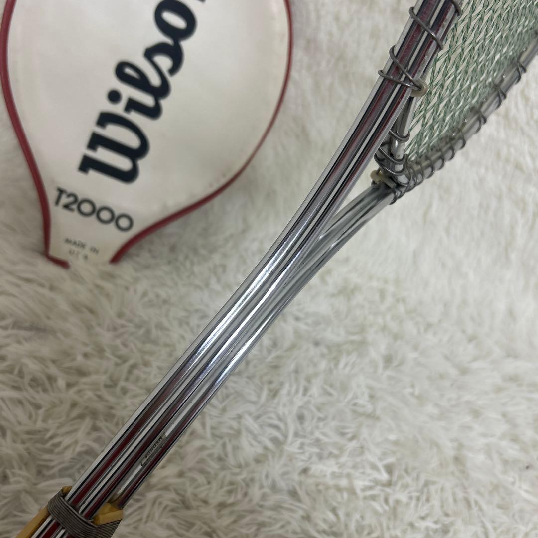 【希少美品】Wilson T2000硬式用テニスラケット カバー付き　usa製