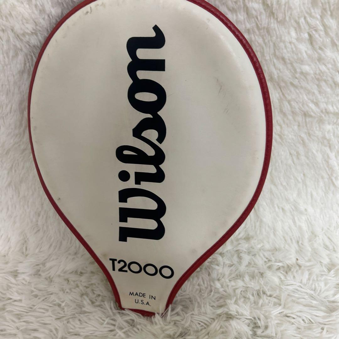 【希少美品】Wilson T2000硬式用テニスラケット カバー付き　usa製