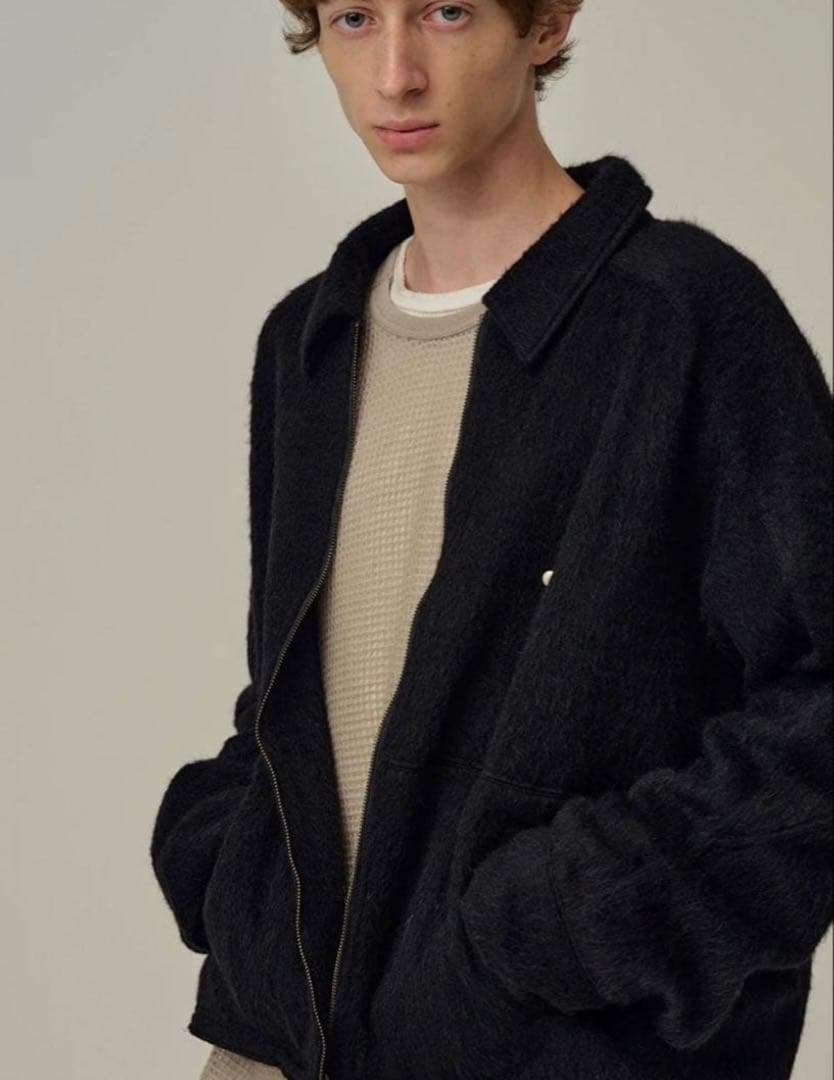 アンセルムANCELLM 25AW SHAGGY ZIP UP SHI