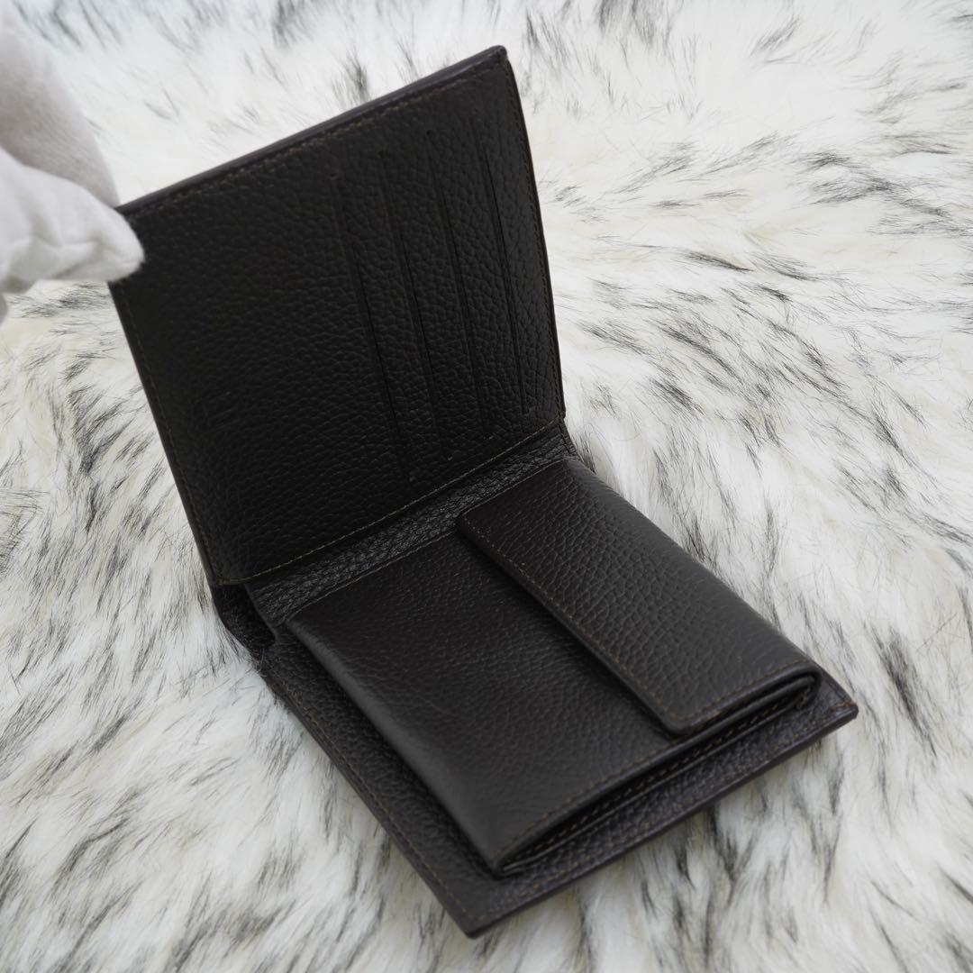 新品未使用品　箱・カード付き　dunhill ダンヒル　二つ折り財布　ロゴグラム