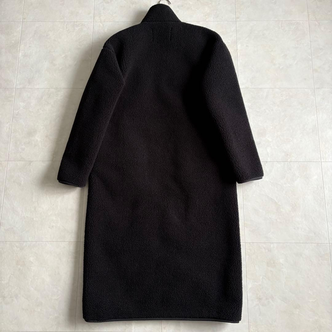 Sunny clouds 漆黒のボアコート MT ロング丈 ゆったり 防寒