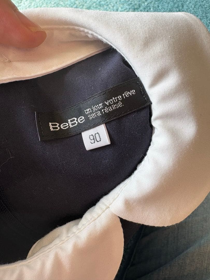 bebe ワンピース ネイビー　紺　90
