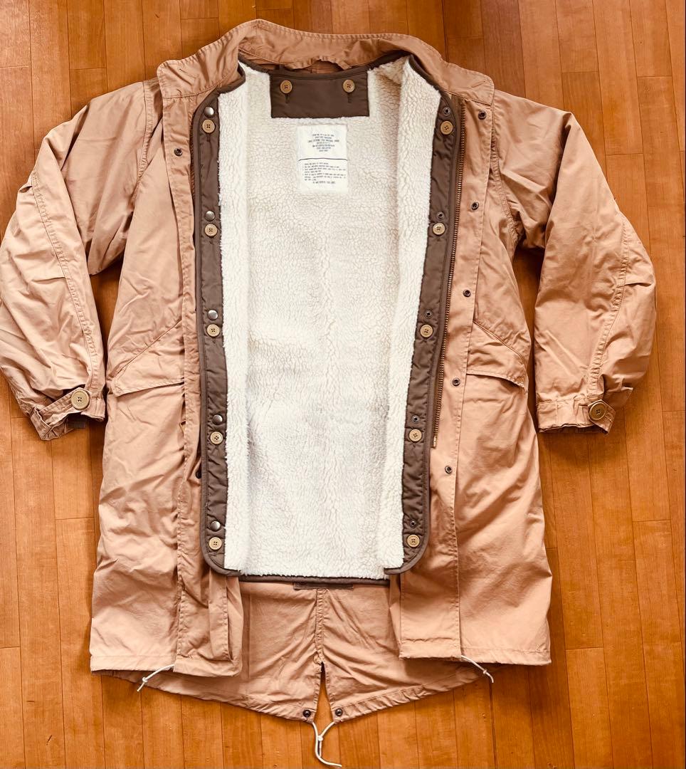 Schott　3way M-51モッズコート　ライナー取り外し可能　L　ベージュ