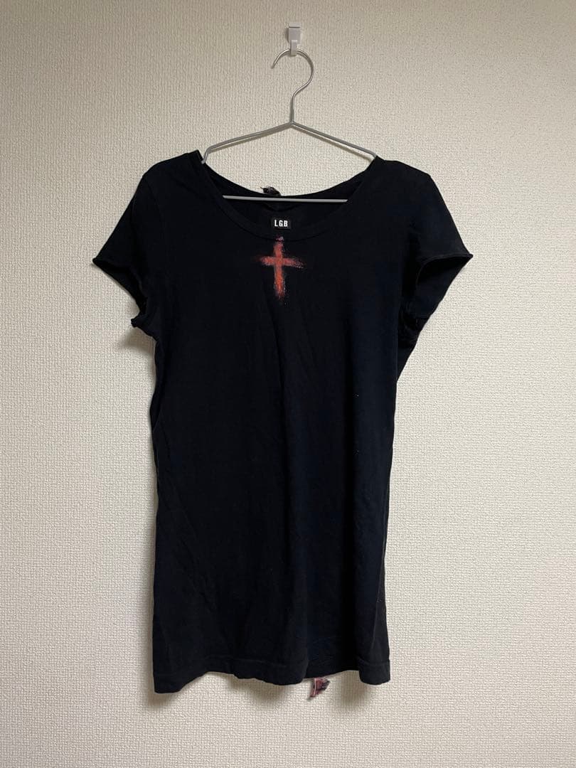 ゅ*！様 希少 L.G.B. Back Cross Destroyed Top