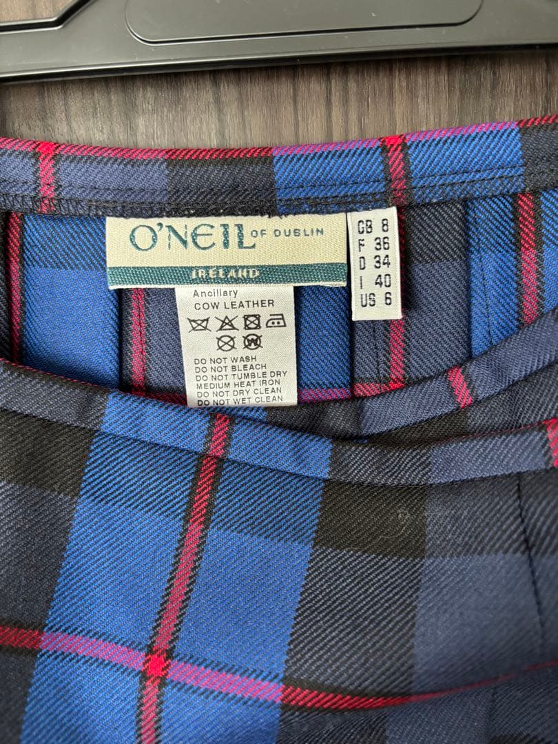 別注O'Neil of Dublinウーステッドウール100% キルトスカート