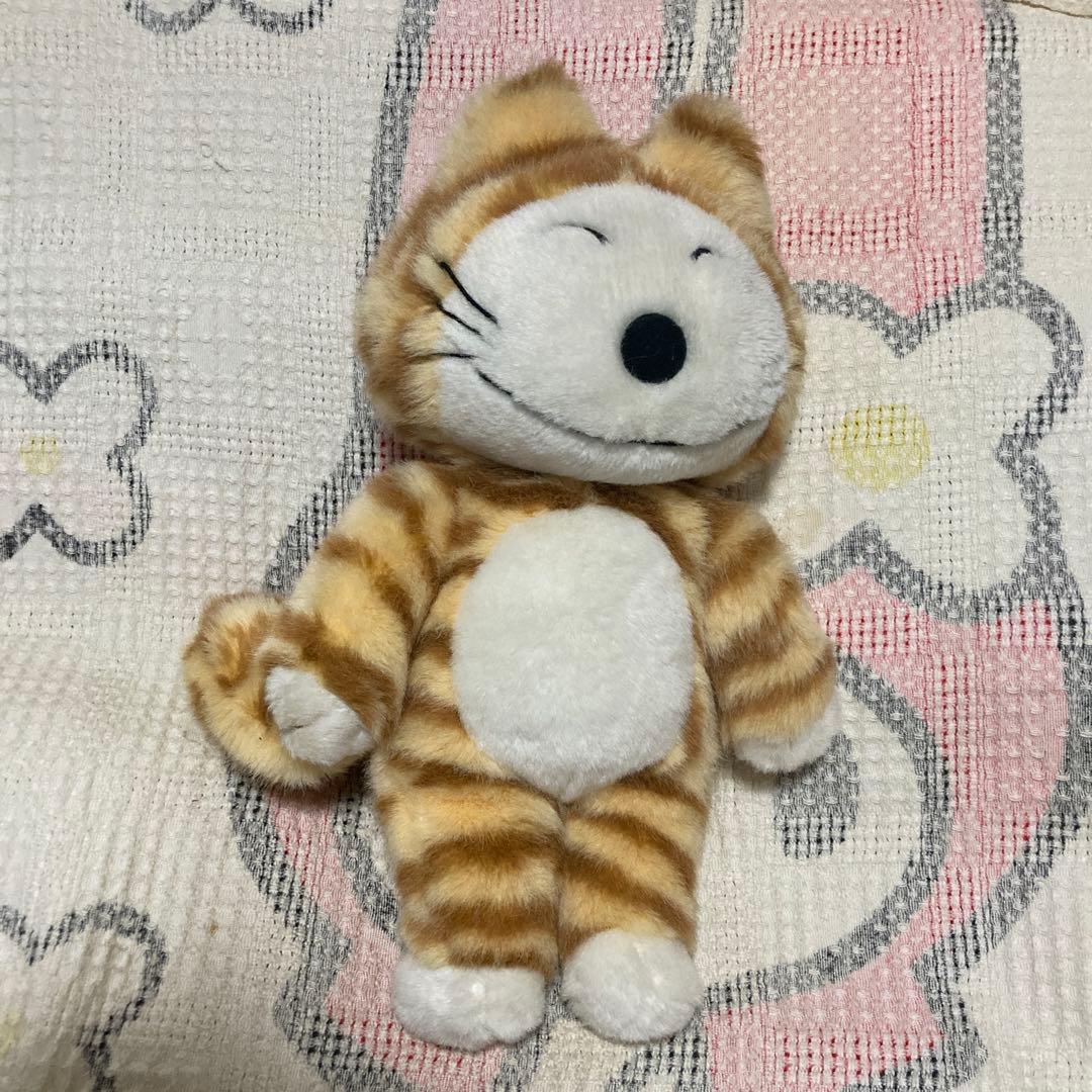 ら*ぁ様 11ぴきのねこ　とらねこ大将　ぬいぐるみ　中古品　毛足の長いタイプ
