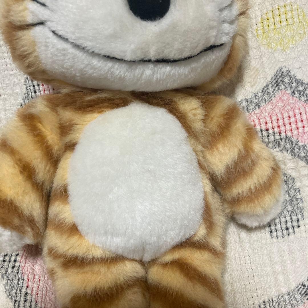 ら*ぁ様 11ぴきのねこ　とらねこ大将　ぬいぐるみ　中古品　毛足の長いタイプ