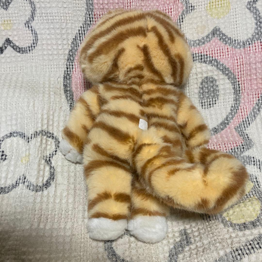 ら*ぁ様 11ぴきのねこ　とらねこ大将　ぬいぐるみ　中古品　毛足の長いタイプ