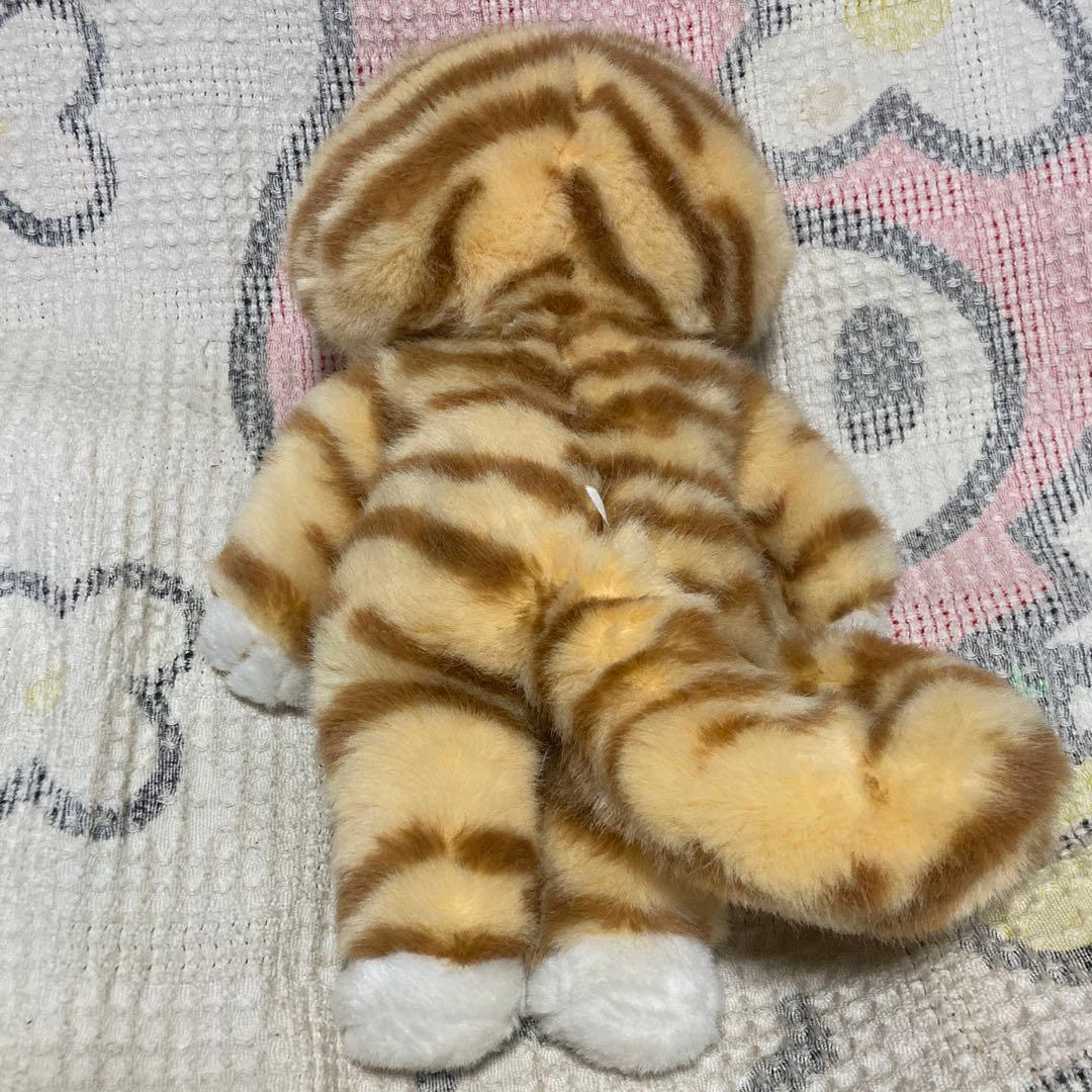 ら*ぁ様 11ぴきのねこ　とらねこ大将　ぬいぐるみ　中古品　毛足の長いタイプ