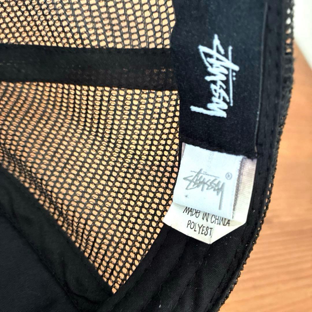 【希少デザイン】Stussy ステューシー メッシュキャップ シャドウマンサーフ