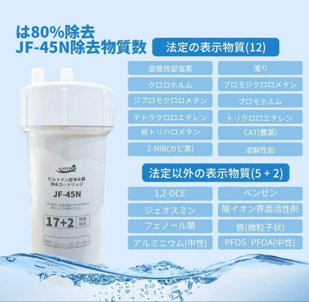 JF-45N 交換用浄水カートリッジ スタンダードタイプ17+2互換性