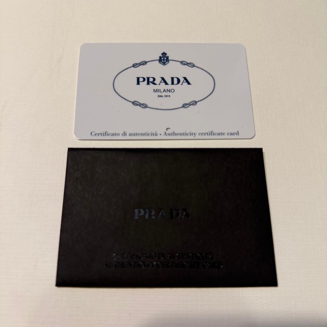 最終 PRADA プラダ 1MV204 サフィアーノメタル 二つ折り財布