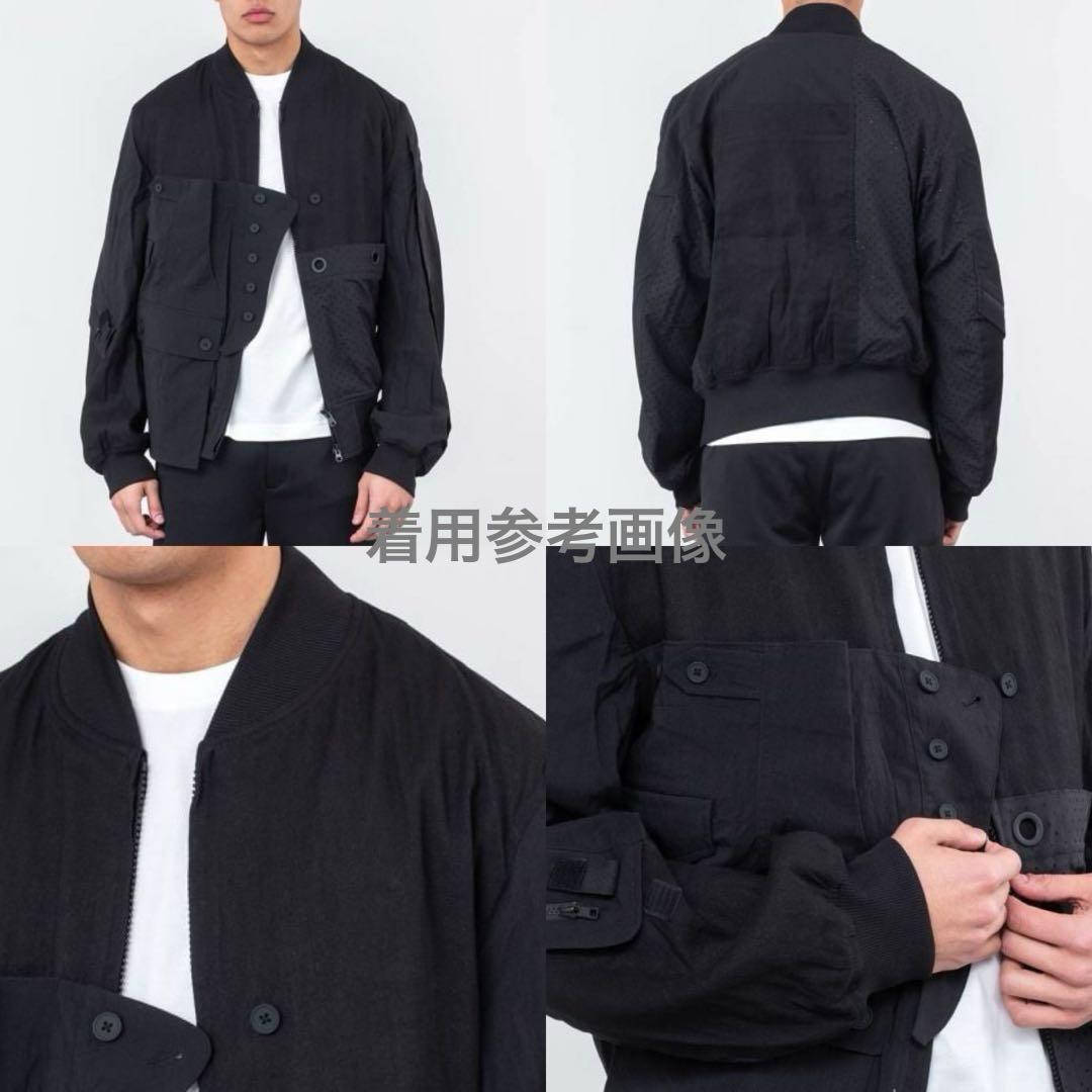 【新品同様】19ss Y-3 パネルレイヤードテックボンバージャケット黒Sヨウジ
