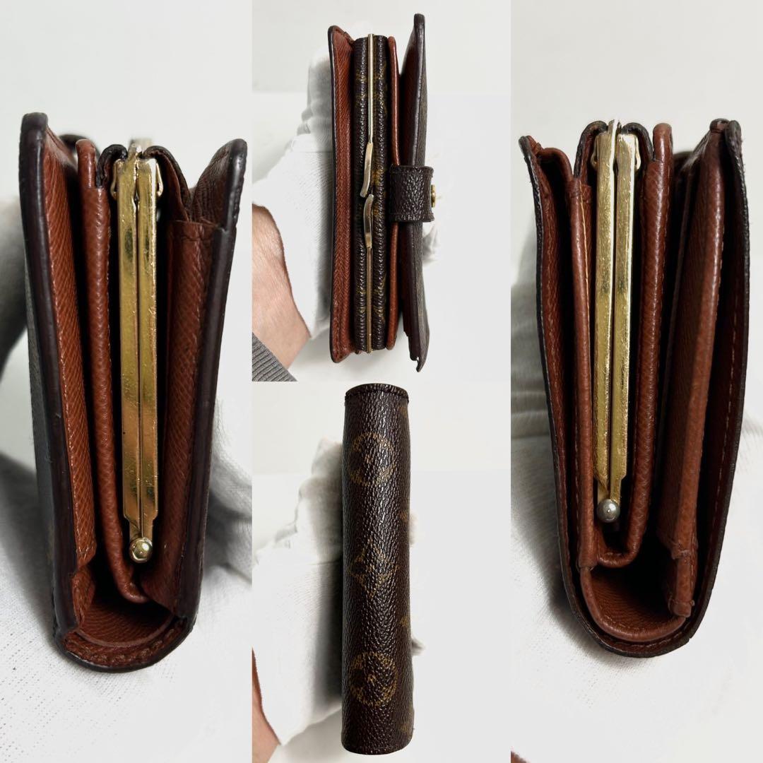 ✅【美品】メンテ済み　ルイヴィトン　モノグラム　ヴィエノワ　二つ折り財布　がま口