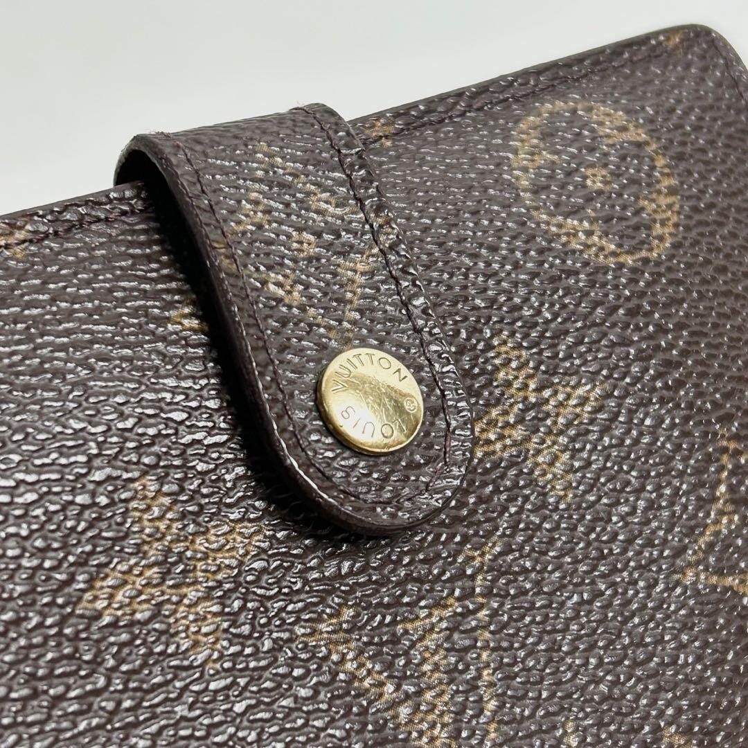 ✅【美品】メンテ済み　ルイヴィトン　モノグラム　ヴィエノワ　二つ折り財布　がま口
