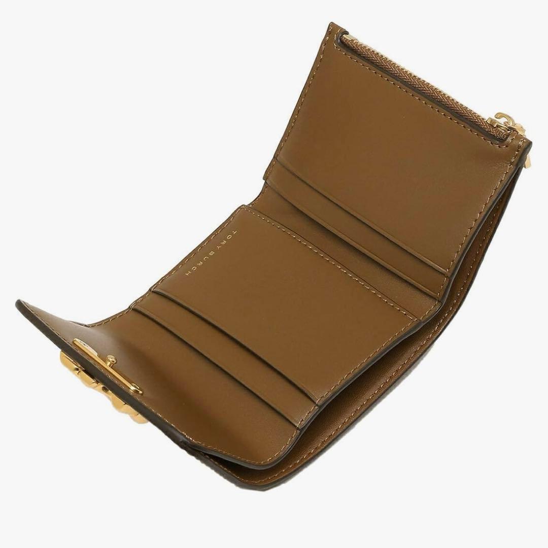 限定1点‼️ トリーバーチ　三つ折り財布　新品　茶色　キャメル