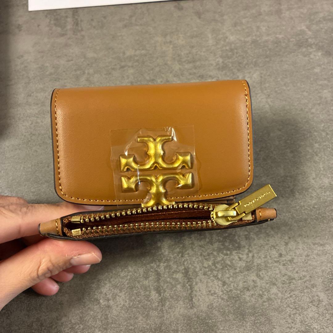 限定1点‼️ トリーバーチ　三つ折り財布　新品　茶色　キャメル
