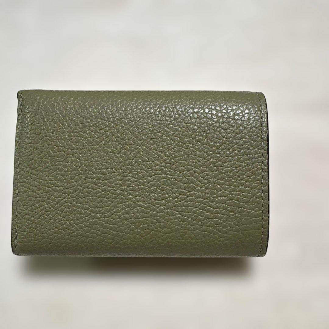 COACH 三つ折り財布 オリーブグリーンミニ財布