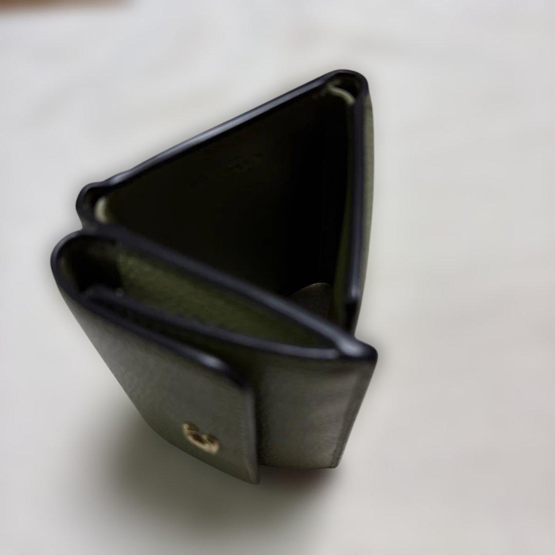 COACH 三つ折り財布 オリーブグリーンミニ財布