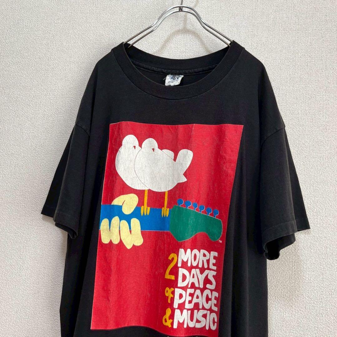 【スペシャル】90's WOODSTOCK Tシャツ ブラック XL 木村拓哉着
