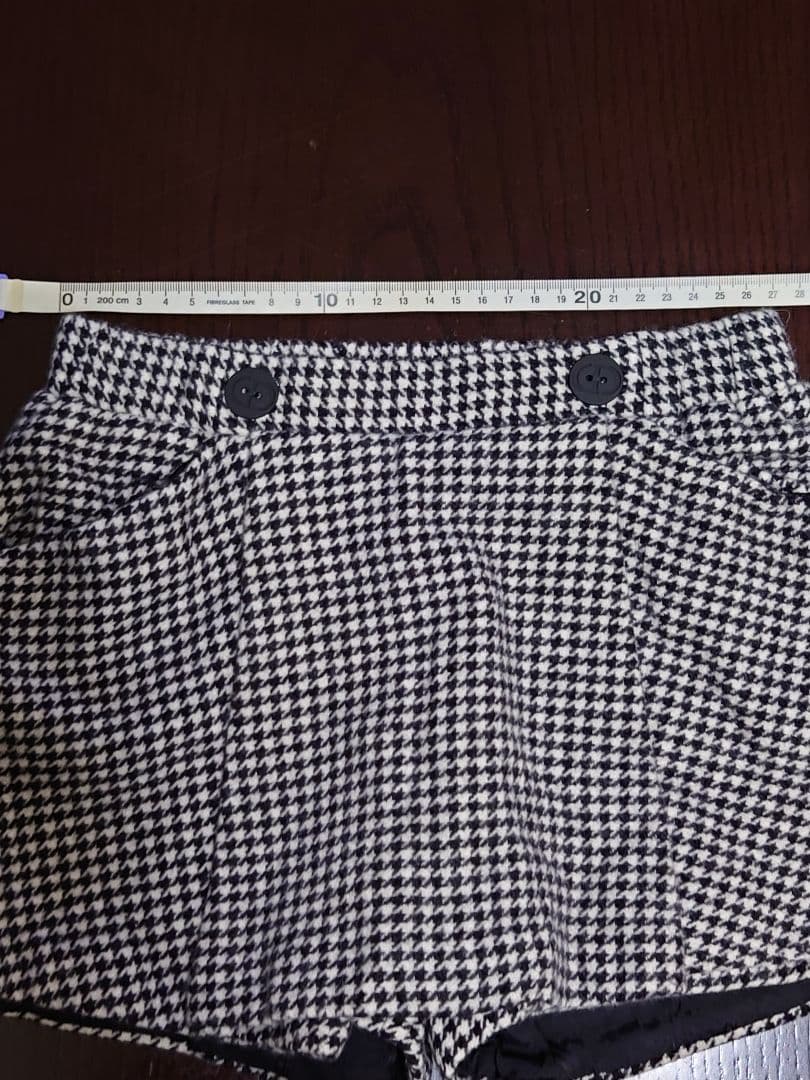 Christian Dior　女の子　スコート 千鳥格子