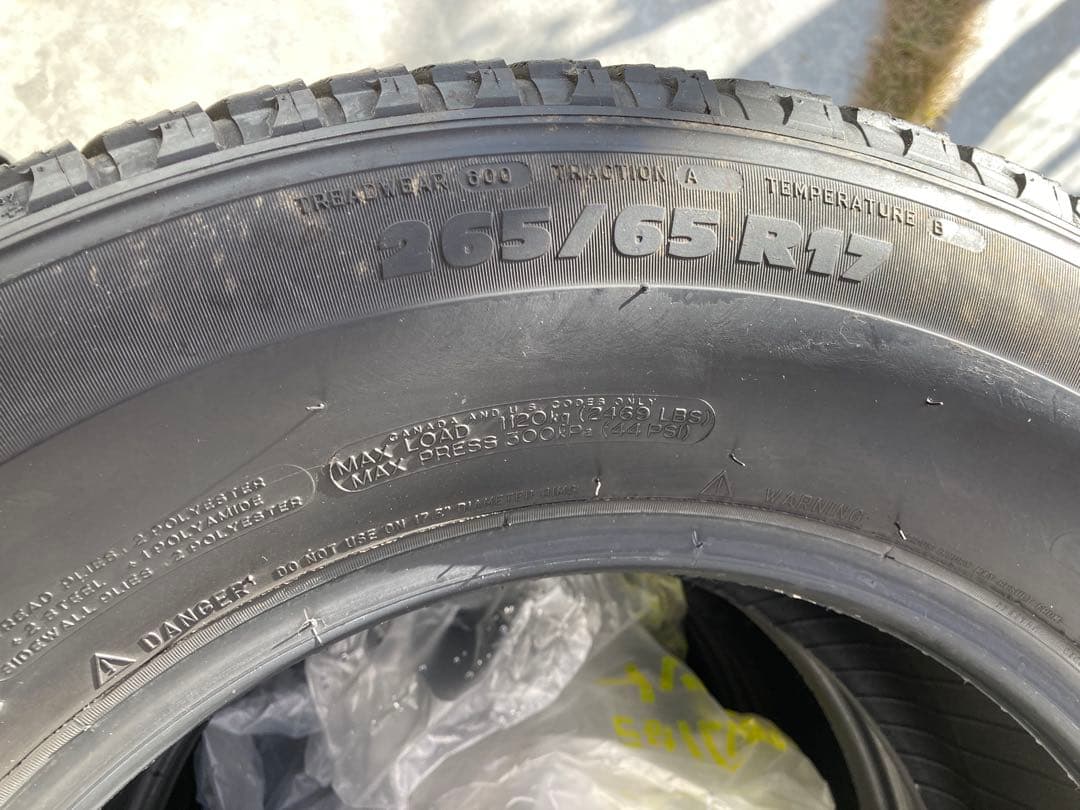 2022年製 265/65R17 MICHELIN LATITUDE 4本
