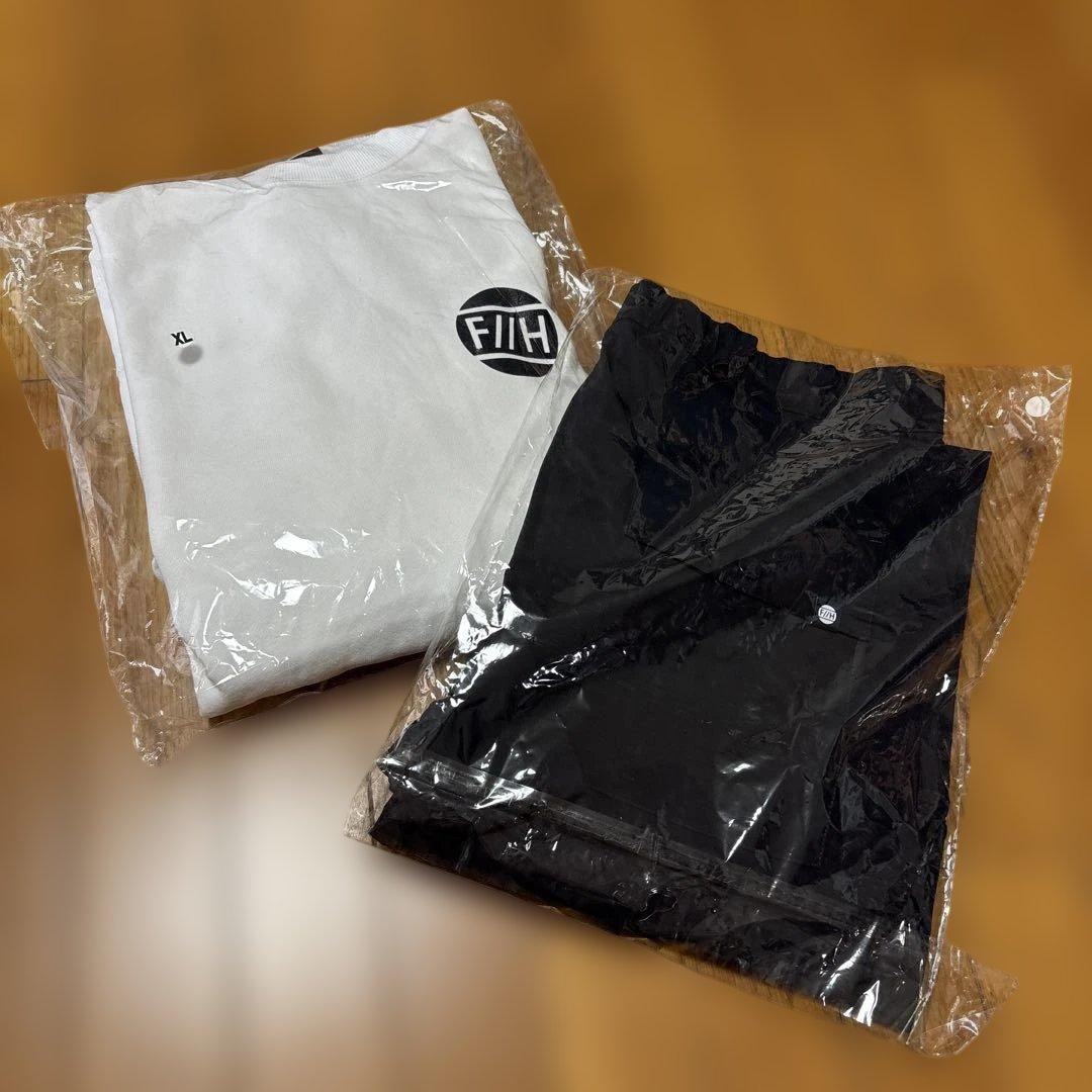 F//H ヒロミ　トレーナー白XL ナイロンパンツ黒XL