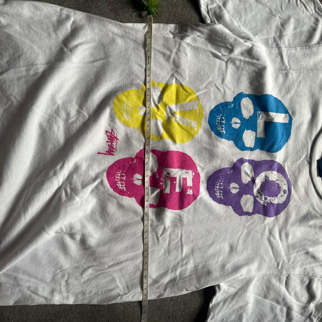 90s old stussy tシャツ スカル archive y2k 紺タグ
