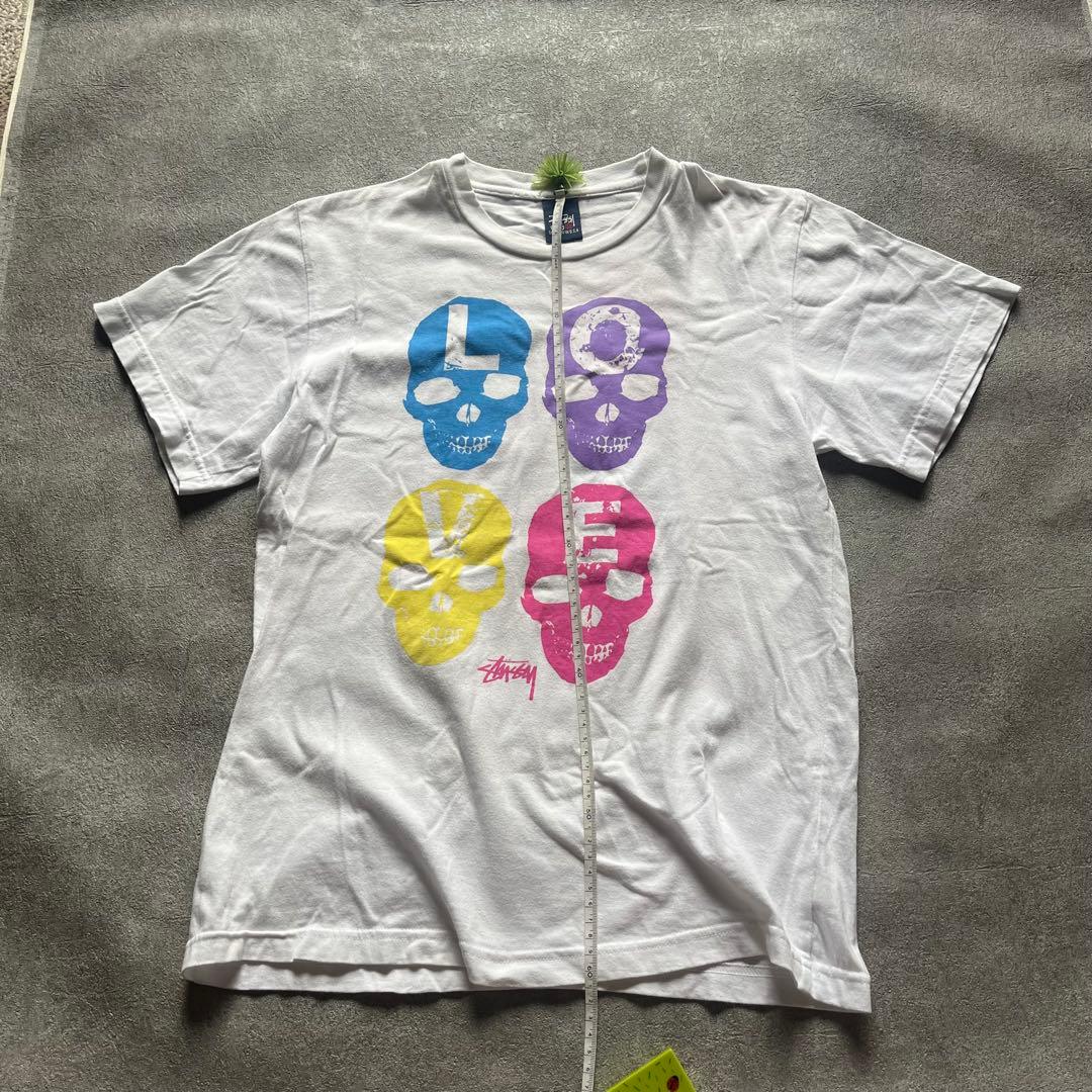 90s old stussy tシャツ スカル archive y2k 紺タグ