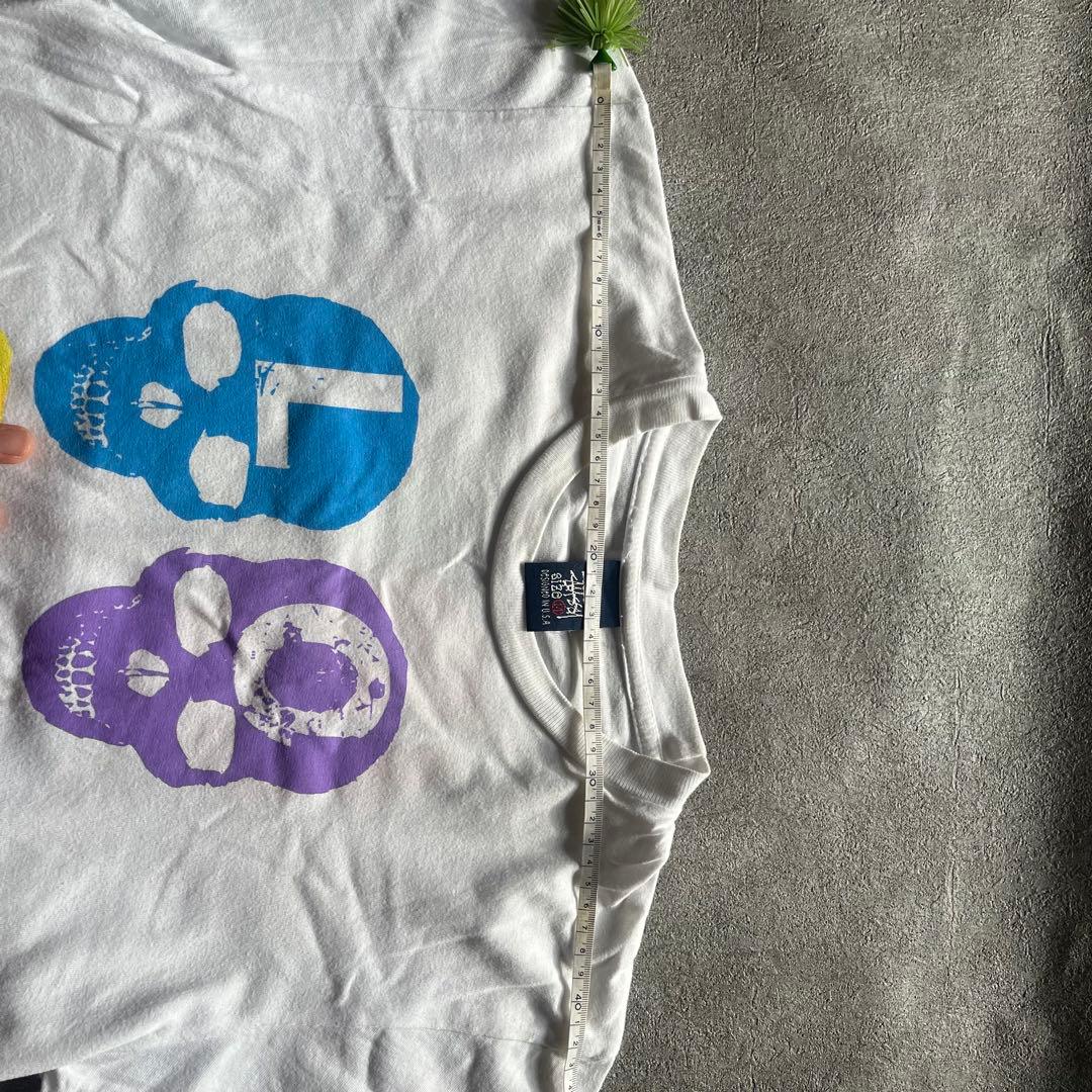 90s old stussy tシャツ スカル archive y2k 紺タグ