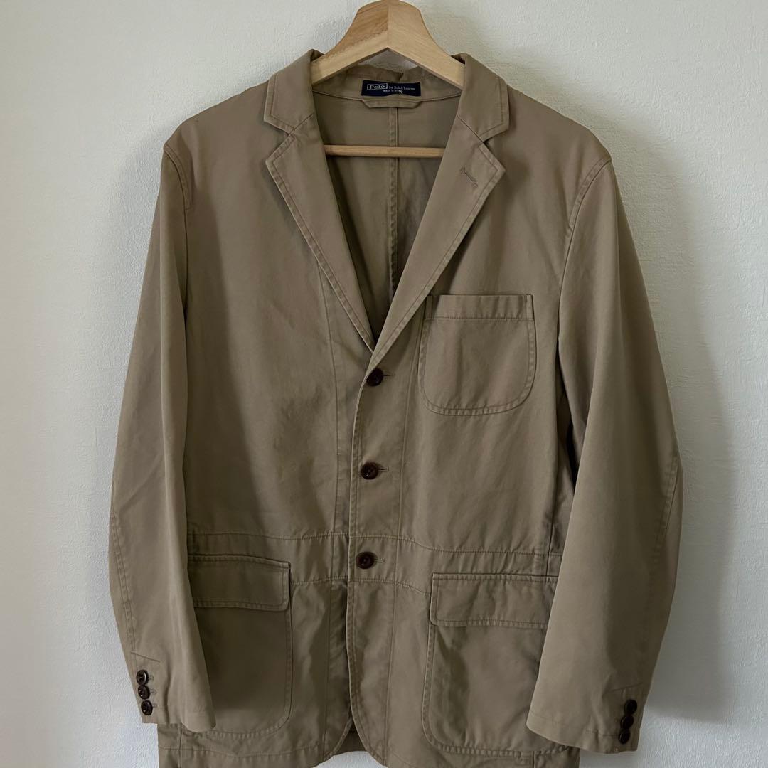 90s Polo Ralph Lauren コットンサファリテーラードジャケット