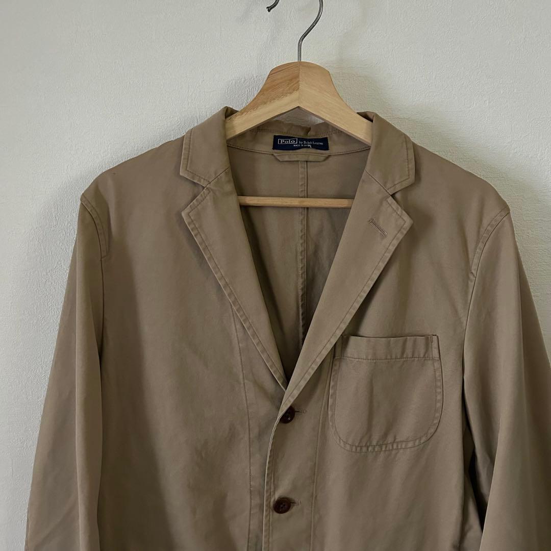 90s Polo Ralph Lauren コットンサファリテーラードジャケット