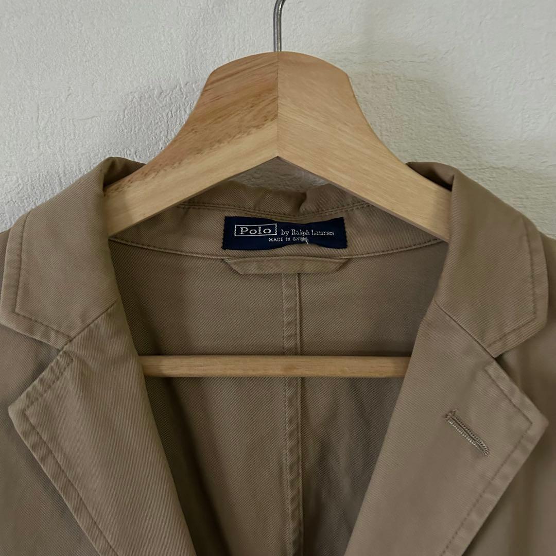 90s Polo Ralph Lauren コットンサファリテーラードジャケット