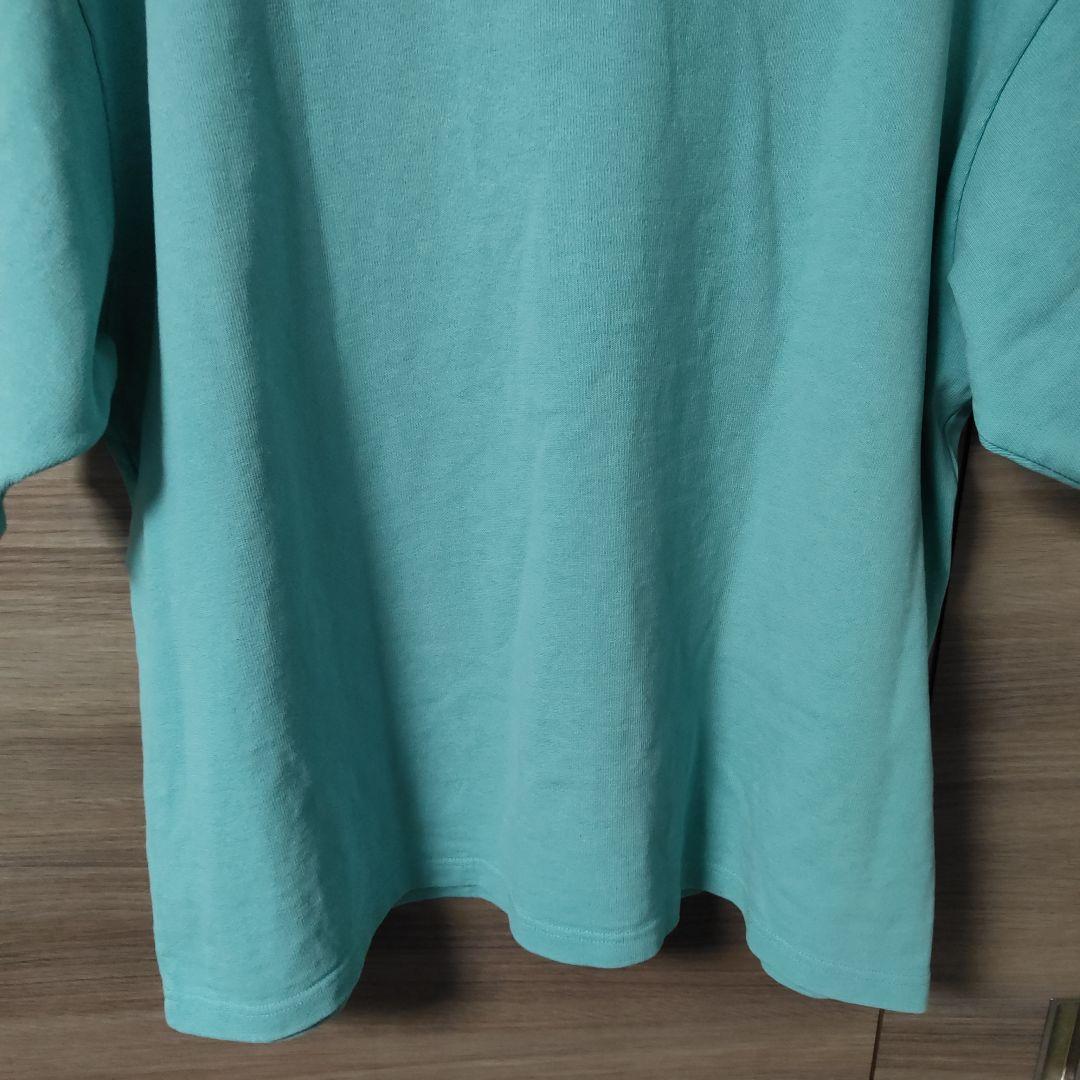 極美品FAT 13oz.天竺織 ポケ付Tシャツ SKINNY(L) ターコイズ