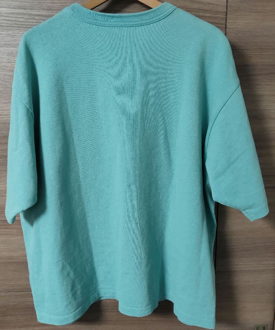 極美品FAT 13oz.天竺織 ポケ付Tシャツ SKINNY(L) ターコイズ