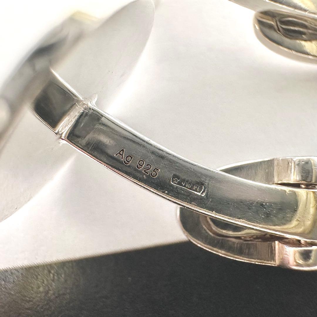 GUCCI ラウンドトップ　シルバー　カフス　Ag925 カフリンクス