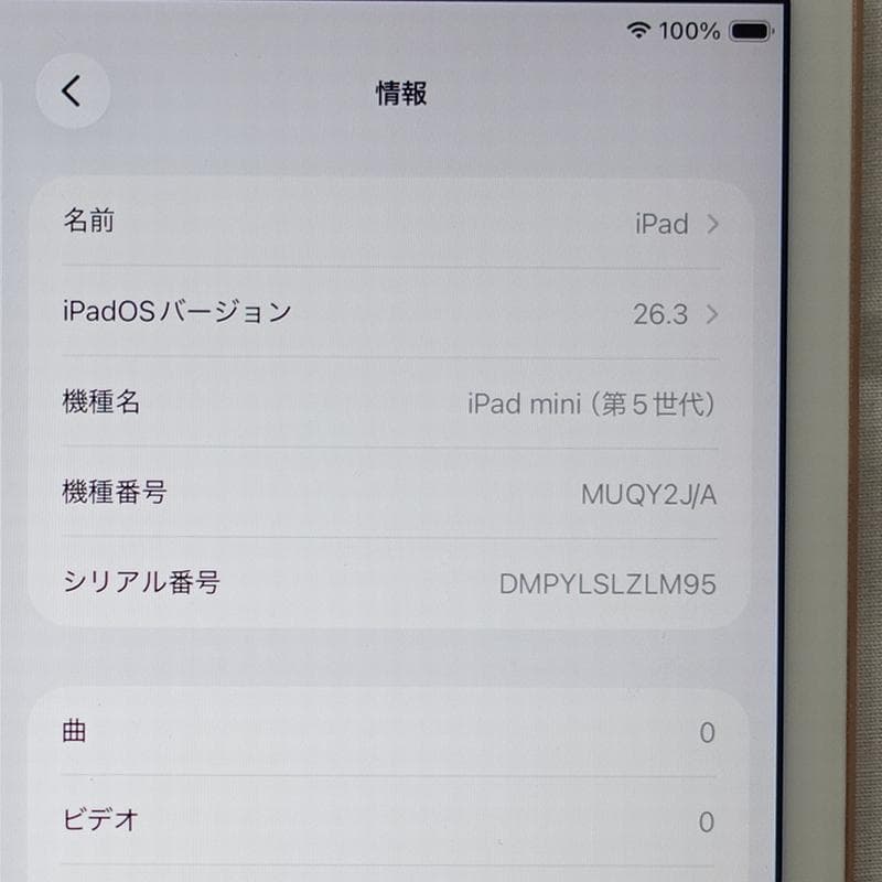 iPad mini 5 64GB Wi-Fi ゴールド