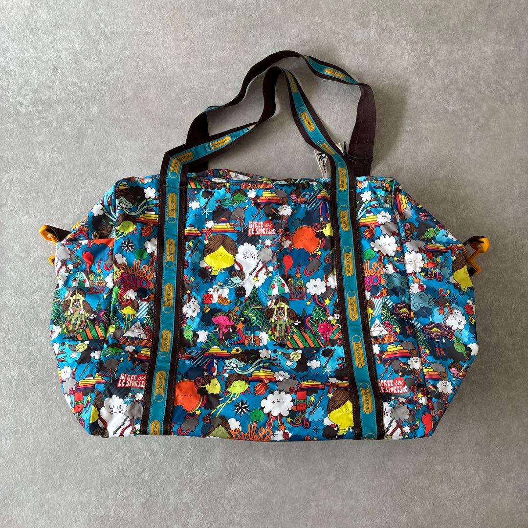 美品【希少】特大 LeSportsacアーティストレジデンス ボストンバッグ
